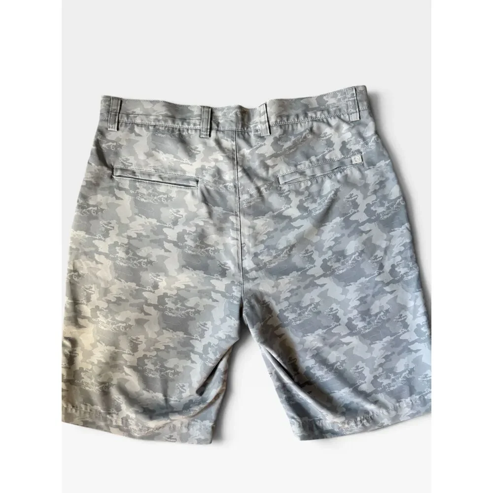 Peter Millar Camo Shorts – Gale Gray - Size 32